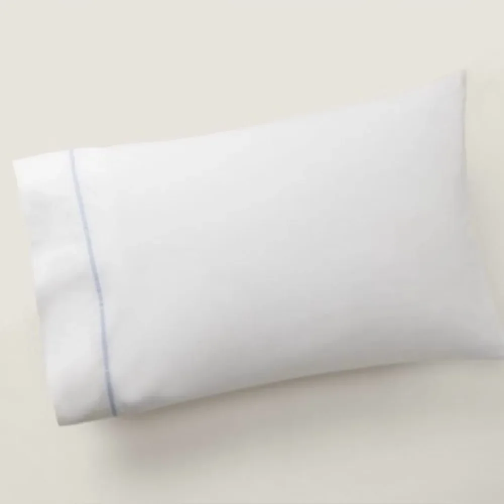 Ralph Lauren Organic Cotton Percale Palmer King Pillow Case in Pale Sky Blue